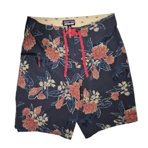 Patagonia Shorts Swim Trunks Wavefarer Boardshorts Dolomite Blue sz 30